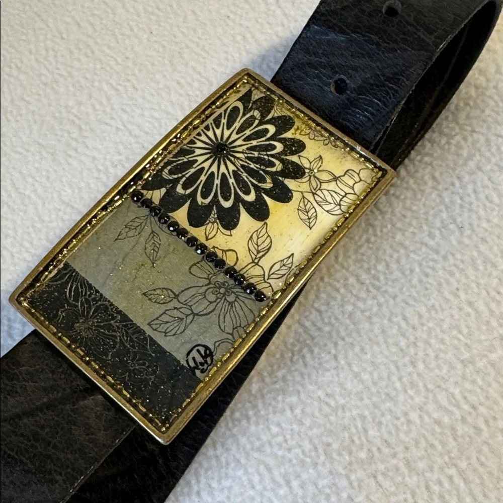 Badichi Artisan Belt Buckle and Leather Belt
